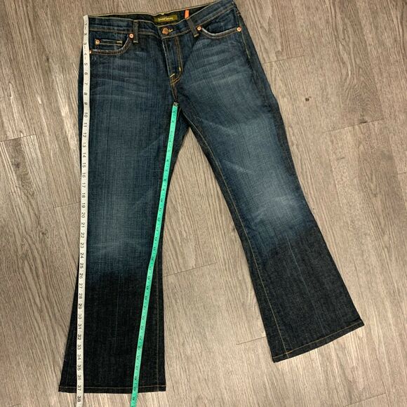 David Kahn Nikki Jeans Size 29 Bootcut Jeweled Pockets Stretch Low Mid Rise - Picture 5 of 11